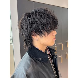 【爽太指名限定スタイル】マッシュウルフ/波巻きスパイラルパー