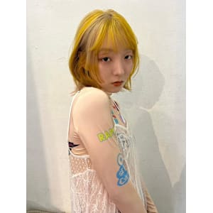 イエローアクセントボブ（bani）