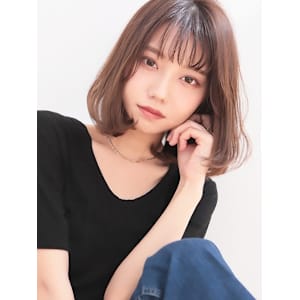 ゆるやかボブで柔らかモード