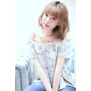 【HoLan】ミルクティーカラーxタンバルモリx前下がりボブ