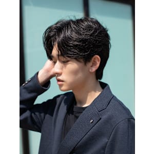 センターパートナチュラルニュアンスパーマ