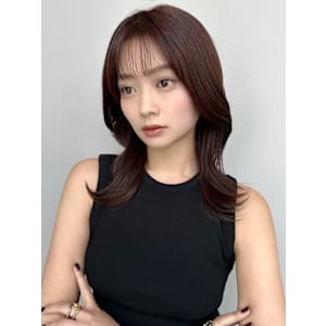 韓国ヘア小顔カット前髪レイヤーカット10代20代