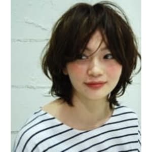 【HoLan】くせ毛風ショートxダークグレージュカラー