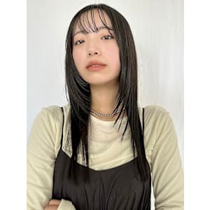 顔まわりレイヤー／ザクザクレイヤー/シースルーバング/