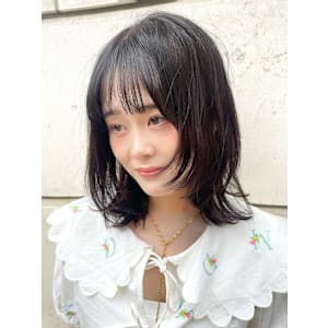 くびれボブ/艶髪/レイヤー/10代/20代/ブリーチなし