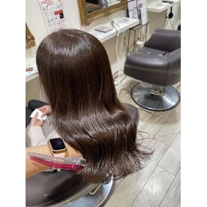 チョコレートベージュカラー【髪質改善　錦糸町】