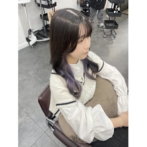 インナーカラー/ブルーカラー/ラベンダーカラー