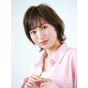 前下がりショート・ボブ/絶壁解消/前髪あり/40代/30代