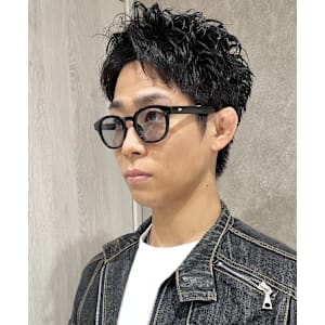 ピンパーマスパイキーショート【池袋メンズカット/パーマ】　