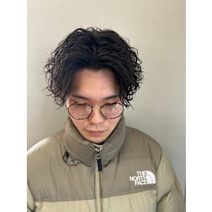 センターパートツイストスパイラル