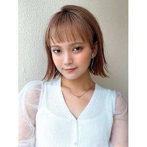 ひし形ショートボブレイヤーイメチェン美髪ホワイトブロンド - AFLOAT/L 錦糸町【アフロートエル】【アフロートエル キンシチョウ】掲載中