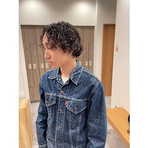 古着に合うパーマ