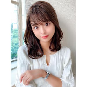 イメチェン美髪外ハネボブミディアムストレート寒色系カラー - AFLOAT/L 錦糸町【アフロートエル】【アフロートエル キンシチョウ】掲載中