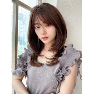 イメチェン後れ毛が可愛い顔周りレイヤー美髪アッシュベージュ - AFLOAT/L 錦糸町【アフロートエル】【アフロートエル キンシチョウ】掲載中