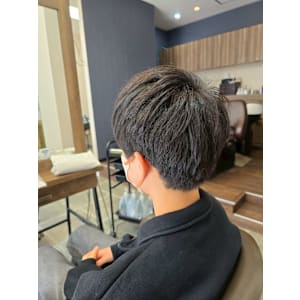 メンズカット/パーマ/グレイカラー/鎌取駅/韓国風/白髪染め