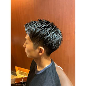 銀座　理容室　ベリーショート　ビジネスヘア