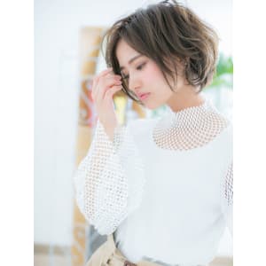 【博多美容室NAVY】バレイヤージュ♪かきあげボブe