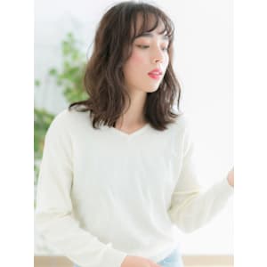 【博多美容室NAVY】くすみカラー×ゆるふわカールd