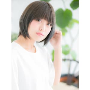 【博多美容室NAVY】大人ミニボブ×オリーブグレージュ