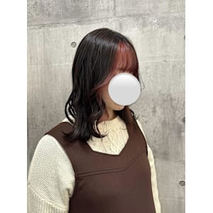 前髪インナーカラー