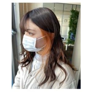 【W_SALON 河原町】イヤリングカラー　オレンジ