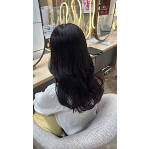 【ゾエ】暗髪/社会人カラー/だんしょく/カシス/ピンク