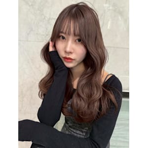 盛れるシースルーパッツンバング/チョコレートブラウン