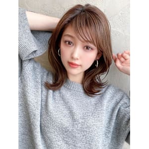 美髪ミディアムストレート寒色系カラー極細ハイライト - AFLOAT/L 錦糸町【アフロートエル】【アフロートエル キンシチョウ】掲載中