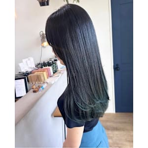 髪質改善トリートメントデザインカラーグラデーション