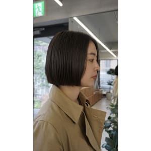 切りっぱなしボブ/ボブ/オリーブ