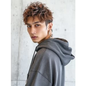 ツイストスパイラルパーマ ツーブロック ベリーショート 20