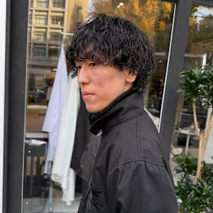 【 メンズマッシュウルフ × ツイストスパイラルパーマ 】