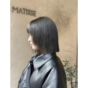 #ぷつっとボブ #ボブ #切りっぱなしボブ #グレー
