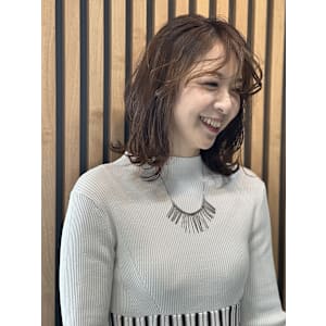 ウルフボブのパーマスタイル【銀座/有楽町】30代40代50代