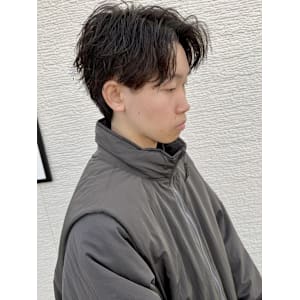 センターパート　ツイストスパイラル