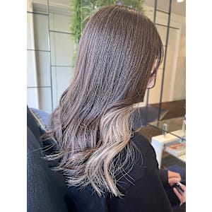 【W_SALON 河原町】インナーカラー ホワイトベージュ/