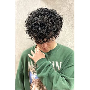 古着好きやストリート系男子に！プードルパーマ