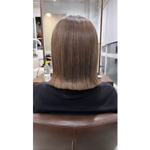 ミルクティーベージュ＊外ハネボブ - AOZORA HAIR kaminoura【アオゾラ ヘアー カミノウラ】掲載中