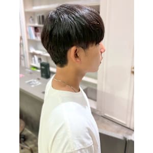 マッシュショート メンズショート ストレート 縮毛矯正