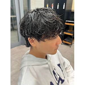 STYLE藤沢メンズカット黒髪ゆるめシャドウパーマ