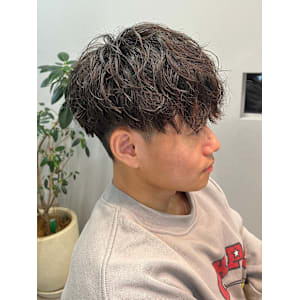 STYLE藤沢メンズカット黒髪ツイストスパイラルパーマ