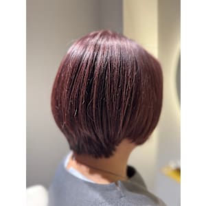 ピンクブラウン×ショートボブ 『銀座/個室』