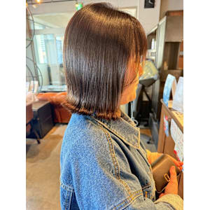 結べるボブ/シェルグレージュ