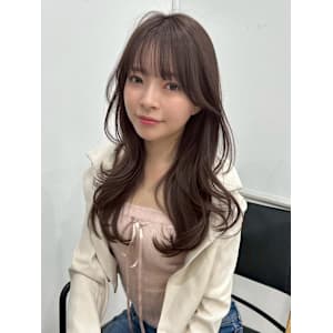 ナチュラルシースルー/レイヤー/柔らかグレージュ