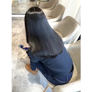 髪質改善/縮毛矯正/酸性ストレート/艶カラー/グレーブラック