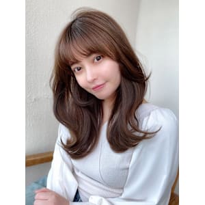 韓国風レイヤーイメチェンワイドバング美髪モカグレージュ - AFLOAT/L 錦糸町【アフロートエル】【アフロートエル キンシチョウ】掲載中