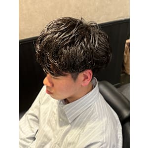 ツーブロック　パーマ