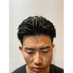 かきあげパーマ