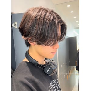 【爽太指名限定スタイル】センターパート/毛流れパーマ