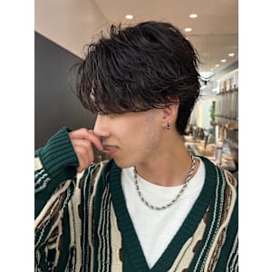 【爽太指名限定】センターパート/毛流れフェザーパーマ